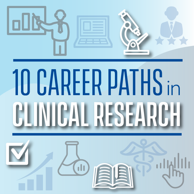 10 CAREER PATHS IN CLINICAL RESEARCH BUTTON