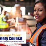 Safety professional in a warehouse