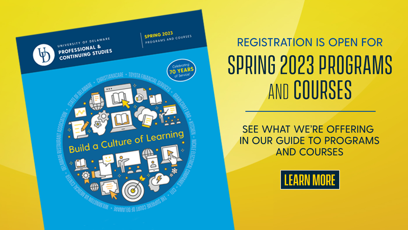 Register now for Spring 2023 programs and courses