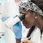 female laboratory scientist