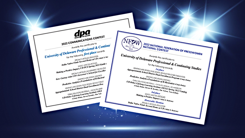 Certificates of DPA and NFPW awards