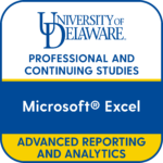 UD Microsoft Excel Advanced Reporting and Analytics badge