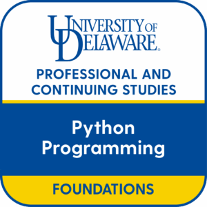 UD PCS Foundations of Python Programming digital badge