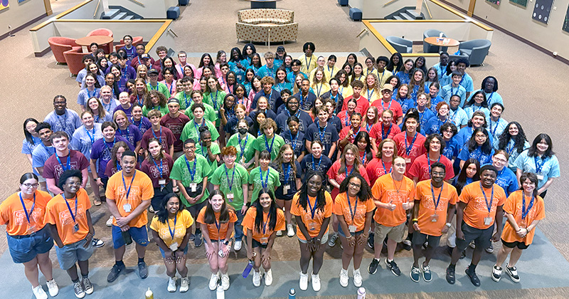 2025 Governor's School participants gathered for a group photo.